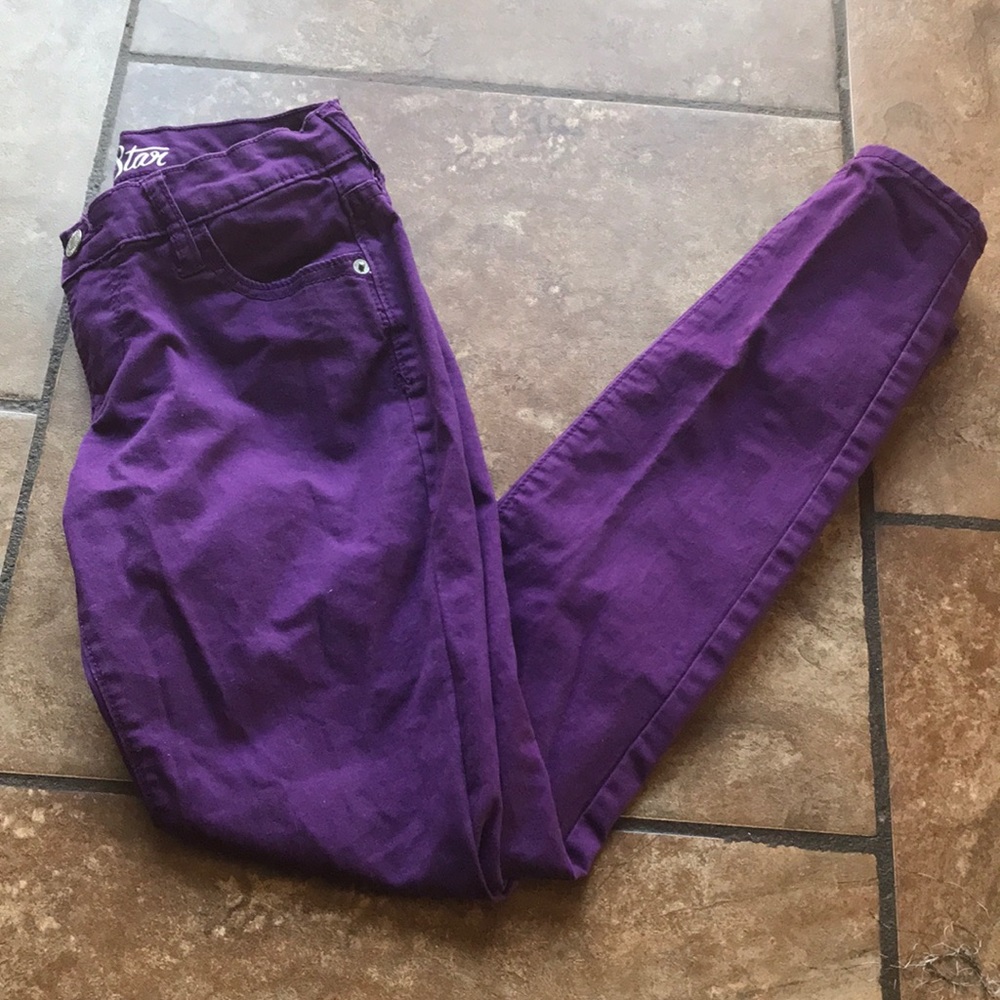 Purple Skinny Pants